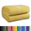 GAIFNAG Plush Sherpa Blanket 150 x 400 cm, Extra Soft, Warm and Cozy, Easy-Care Reversible Fuzzy Blanket for Bed, Sofa, Bedroom and Home, Yellow view 1