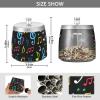 Outdoor Ashtray with Colored Musical Notes and Lid view 3
