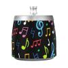 Outdoor Ashtray with Colored Musical Notes and Lid view 4