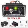 Diheohg 12V DC Fused Marine Bilge Pump Switch Panel, Manual/Off/Auto, 3-Way Rocker Switch with LED Indicator view 2