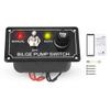 Diheohg 12V DC Fused Marine Bilge Pump Switch Panel, Manual/Off/Auto, 3-Way Rocker Switch with LED Indicator view 3