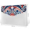 Printed Plastic Document Folder, 6-Compartment Expanding File Organizer view 2