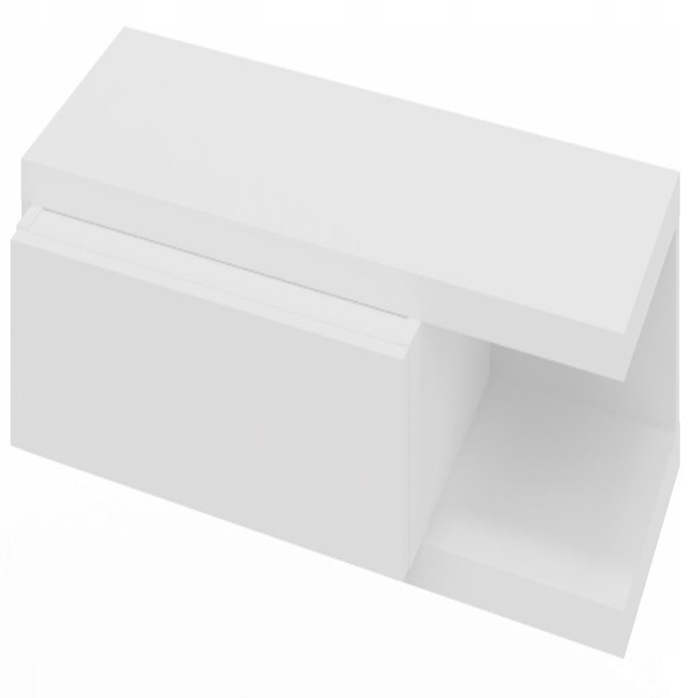 MATKAM Picco Wall-Mounted Console, H15 x W80 x D30 cm, White