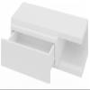 MATKAM Picco Wall-Mounted Console, H15 x W80 x D30 cm, White view 2