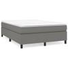 Festnight Box Spring Bed without Headboard 140 x 190 cm with Mattress, Double Bed, Upholstered Bed Frame with Slats, Youth Bed view 2