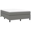 Festnight Box Spring Bed without Headboard 140 x 190 cm with Mattress, Double Bed, Upholstered Bed Frame with Slats, Youth Bed view 3