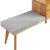 Light Gray Bench Cushion, 140 x 60 x 3 cm view 1