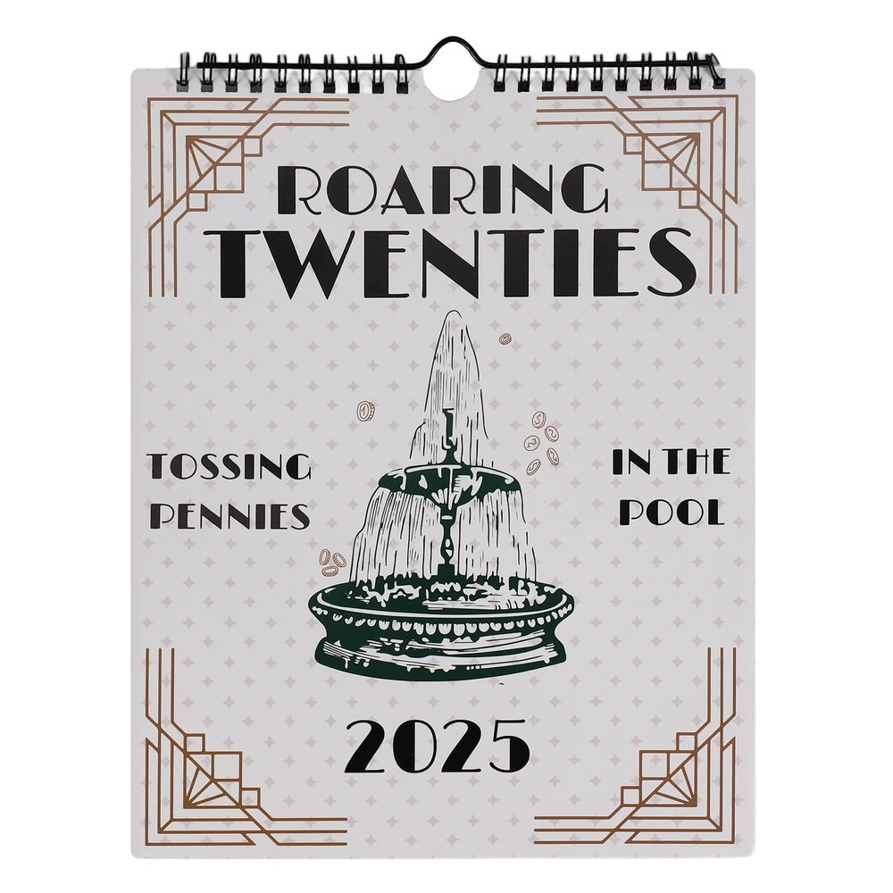 Swiixxer Roaring Twenties 2025 Calendar, Roaring Twenties Wall Calendar