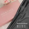 SILKTALE 19 Momme 100% Mulberry Silk Pillowcase for Hair and Skin with Zipper, 1 Count, Dark Gray, 40 x 80 cm view 2