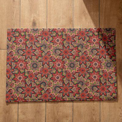 EHOMERY Non-Slip Washable Mandala Doormat, 40 x 60 cm