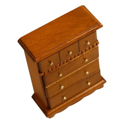 MUSISALY Miniature Wooden Dollhouse Cabinet