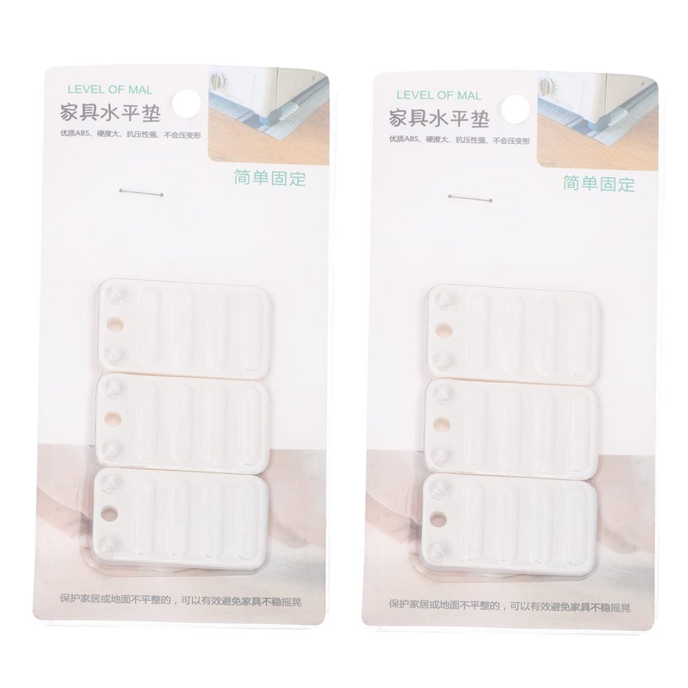 15-Piece Beige ABS Furniture Levelers