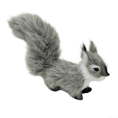 ZYWUOY Funny Faux Squirrel Figure, Gray