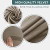 KYJSW Stretch Chesterfield Sofa Cover, Velvet Spandex Slipcover with Seat Cushion Covers, Non-Slip, Camel, XL Sofa + 3 Large Seat Cushions view 4