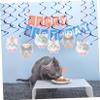 Hanging Cat Swirl Decorations for Birthday Parties, 1 Set view 3