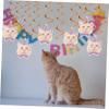 Hanging Cat Swirl Decorations for Birthday Parties, 1 Set view 4