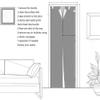 Wood Door Wallpaper, Self-Adhesive 3D Door Sticker, 90 x 200 cm Q2100 view 4