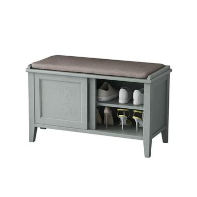 GELASIGE Retro Solid Wood Shoe Storage Bench