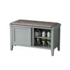 GELASIGE Retro Solid Wood Shoe Storage Bench view 1
