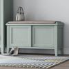 GELASIGE Retro Solid Wood Shoe Storage Bench view 4