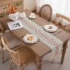 Farmhouse-Style Cotton-Linen Table Runner with Fringe, 30 x 240 cm view 2