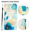 SEHEYA Case for Honor Magic 7 Pro, PU Leather Flip Wallet Case, Blue Flower view 2
