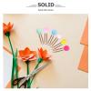 30 Colorful Metal Paper Clips with Plush Balls view 3