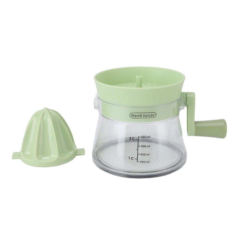 Compact Manual Citrus Juicer for Home Use, Green