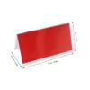 Transparent Double-Sided Triangle Name Plates, 10-Piece Plastic Set view 2