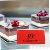 Transparent Double-Sided Triangle Name Plates, 10-Piece Plastic Set view 4
