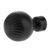 SLSKO Curtain Rod Finials, 4-Piece Set, Unique Design, Style 1 Black/White view 2