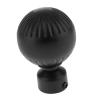 SLSKO Curtain Rod Finials, 4-Piece Set, Unique Design, Style 1 Black/White view 3