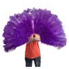 Folding Red Feather Fan, 100 × 60 cm, 13-Rib Hand Fan view 1