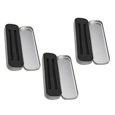 DIYEAH Metal Pencil Cases for Students, 3-Pack