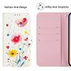 SEHEYA Flip Wallet Case for Samsung Galaxy A26 5G, PU Leather, Floral Garden Design view 3