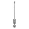 QUARKZMAN PH1 Phillips Screwdriver Bit, 1/4" Hex Shank, 3.5 mm x 80 mm, Magnetic S2 Steel view 1