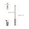 QUARKZMAN PH1 Phillips Screwdriver Bit, 1/4" Hex Shank, 3.5 mm x 80 mm, Magnetic S2 Steel view 2