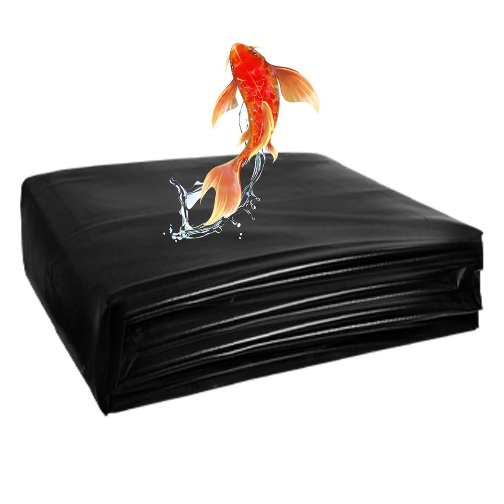HDPE Fish Pond Liner with Waterfall Underlay, Durable Pond Lining for Water Features (Size: 11 x 15 m)