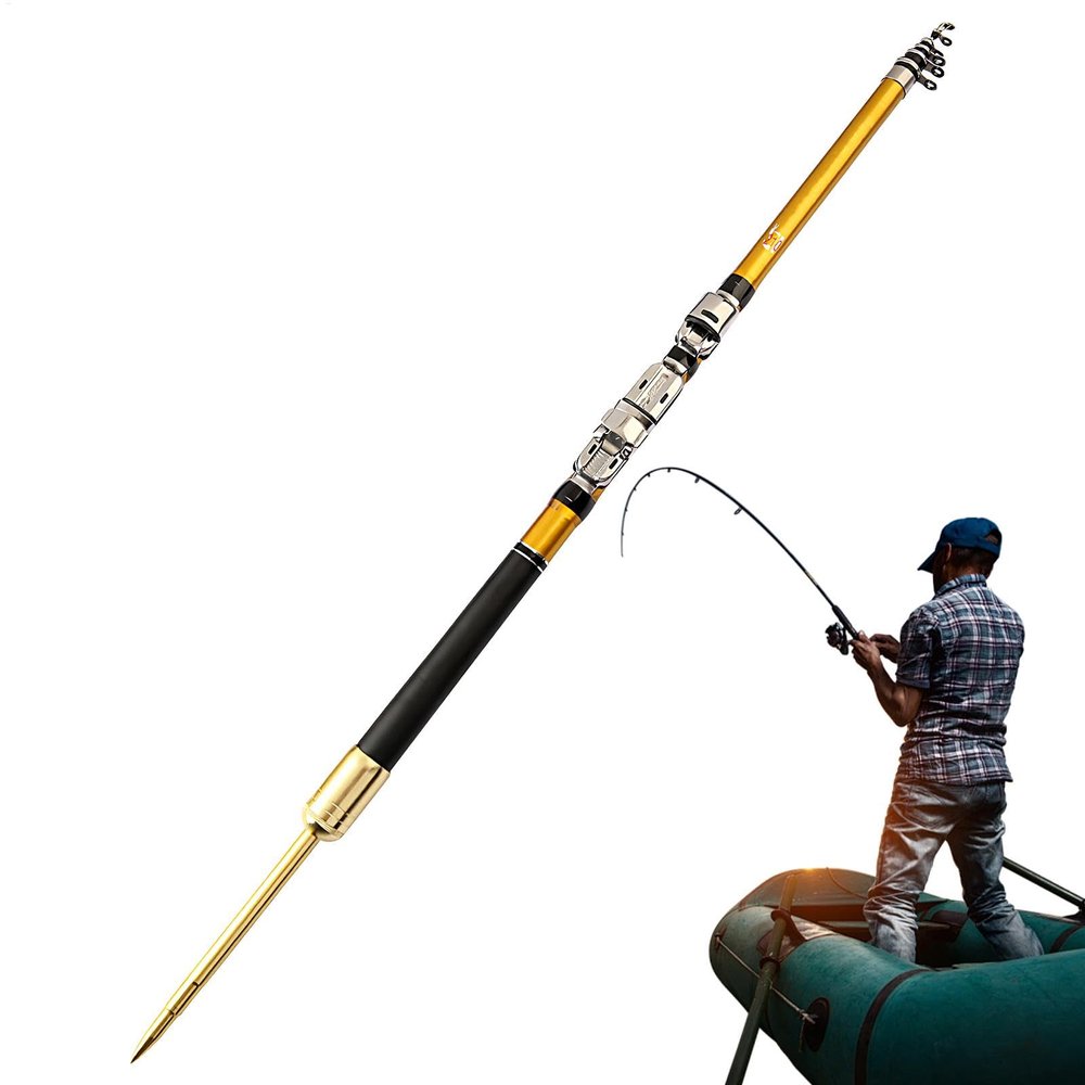 Telescoping Fishing Rod for Catfish and Saltwater Fishing