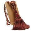 AMENGJ Red Tassel Curtain Tieback, 1 Pc, Handmade Polyester Fringe Rope view 1