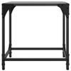 Makastle Coffee Table Set of 2, Square Glass-Top Tables, Black, 40 x 40 x 40 cm, Steel view 4