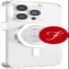 F Initial Heart Alphabet Monogram PopSockets PopGrip for MagSafe view 4