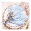 FOVAOK Cotton Gauze Napkins, 30 x 30 cm, Light Pink, 10-Pack view 2