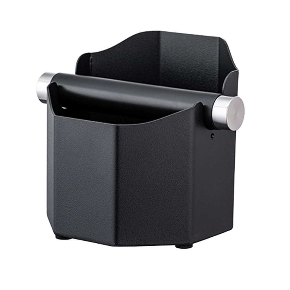 NYCBZ Espresso Knock Box, Compact Espresso Grounds Bin with Removable Silicone Knock Bar