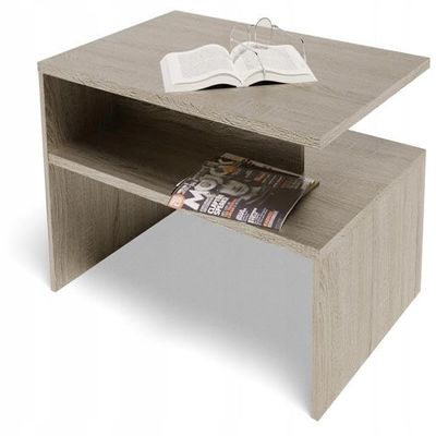 MATKAM Boston EX3 Coffee Table, H45 x W90 x D60 cm, Modern Style, with Practical Shelf, Easy Assembly, Ideal for Living Rooms (Sonoma Oak)