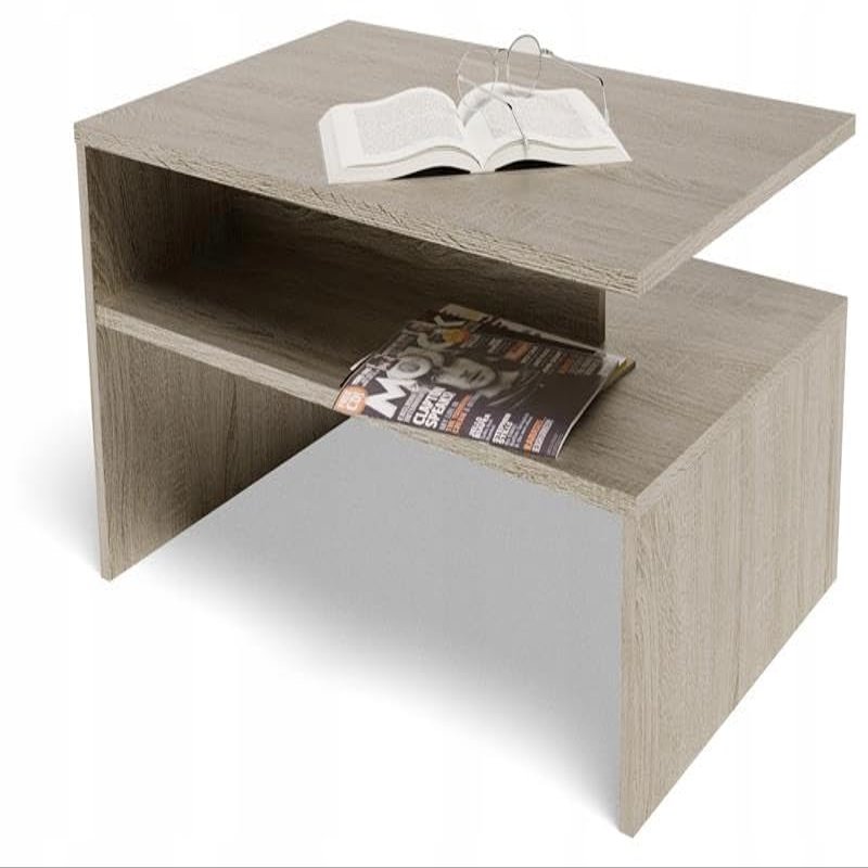 MATKAM Boston EX3 Coffee Table, H45 x W90 x D60 cm, Modern Style, with Practical Shelf, Easy Assembly, Ideal for Living Rooms (Sonoma Oak)