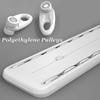 Double-Track Ceiling Curtain Rail, 500 cm/16.4 ft, White Aluminum view 4