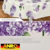Washable Oilcloth Tablecloth, Floral Lilac, Round/Oval/Rectangular, 240 x 140 cm, Cut Edge view 3