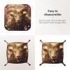 Phayah Sheepskin Leather Catchall Tray for Nightstand view 3