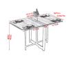 Modern Drop-Leaf Dining Table, Folding Wooden Table for Small Spaces view 2